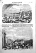 Antique Print Vittorio Emmanuele Turin Genoa Embarkation King Sardinia 1855