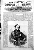 Old Antique Print His Excellency French Ambassador Speech Guildhall 1855 19th