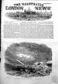 Original Old Antique Print Kinburn Spit Battery Otchakoff Ja Crowe 1855 19th