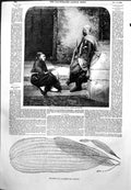 Antique Old Print Spahi Zouave Fentons Photo Lattice Plant Madagascar 1855 19th