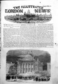 Original Old Antique Print Illumination Montreal Celebrate Fall Sebastopol 1855