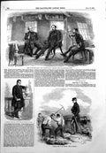 Antique Old Print Chief Cabin Princess Royal Gen Jones Trench Sebastopol 1855