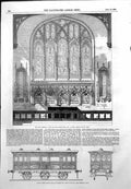 Antique Old Print Memorial John Neild Bucks Rail Carriage Viceroy Egypt 1855