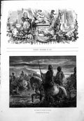 Original Old Antique Print Great Exhibition Paris Passage The Ford Decamps 1855