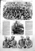 Old Antique Print Invalided Siers Chatham Brompton Corporal Courtnay 1855 19th