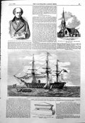 Antique Print Embarkation Troops Lancashire Liverpool Late John Black 1855 19th