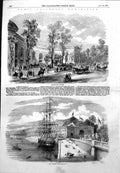 Old Paris Universal Exhibition Fine Arts Building Annexe Machinery185 Victorian
