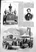 Old Print Windsor Royal Association Prince Albert Prizes Leone Levi 1855 19th