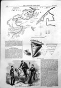 Old Antique Print Turkish Contingent Crimea Russian Infernal Machine 1855 19th