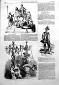 Antique Old Print Emperor Austria Styrian Costume Ascot GCup Hunt Cup 1855 19th
