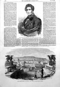 Antique Old Print Earl Westmoreland Court Vienna Kertch Heights Museum 1855
