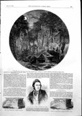 Antique Print Fairies Glen Conway North Wales Midsummer Night Pettitt 1855 19th