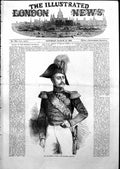 Original Old Antique Print Death Czar Nicholas Emperor Russia 1855 Victorian