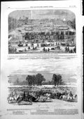 Old Print Frost Fair Thames Reign Charles 11 Sledge Drive Hyde Park 1855