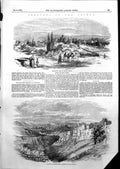 Antique Old Print Crimea Simpheropol Fortress Schonful Kele Sebastopol 1855