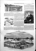 Antique Old Print Roman Pavement Ipswich Skating Grounds Crystal Palace 1855