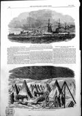 Old Hms Magicienne Baltic Artillery Camp Siege Train Sebastopol 1855 Victorian