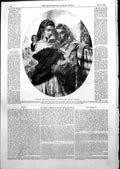 Old Print Spanish Gipsy Sisters John Phillip Royal Collection 1855 Ref.2 19th