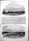 Antique Print British Expedition Tien Tien River Square Fort Outworks 1855 19th