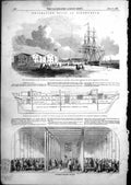 Antique Print Emigration Depot Birkenhead Emigrants Australia Mess Room1852