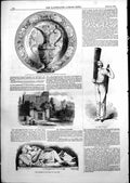 Antique Old Print Manor House Kennington Children Wood J Bell G Cumming 1852