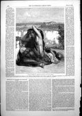 Antique Print Hagar E Armitage Exhibition Royal Academy Egyptian Woman 1852