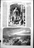 Old Print Sixth Age J Clifton Bourne Waverley Woods Crooksbury Hill 1852 19th