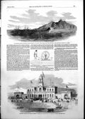 Old Print National Exhibition Arts Cork Submarine Telegraph Holyhead1852 19th