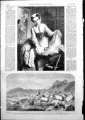 Old Print Grisette A Solomon Sheep Washing Isle Skye Glen Sligisham 1852 19th
