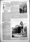 Old Antique Print Nell Gwyn Drury Lane Denise Stone Cutter St Point 1852 19th