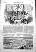 Antique Print Crystal Palace Hyde Park St Thomas Charterhouse Schools 1852 19th