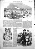 Old New Railway Traffic Bridge Dresden Paris Fashions May 1852 Ref.2 Victorian