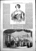 Antique Old Print Mdlle Johanna Wagner Donizettis Opera I Martiri Forum 1852
