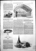 Antique Old Print Blundells Patent Sweeping Machine St Sepulchere Church 1852