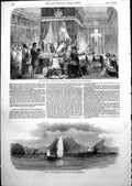 Antique Old Print Death Prince Paul Wurtemburg Malay Pirates Endeavour 1852