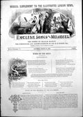 Original Old Antique Print English Songs Melodies Derwentwater Fair True 1852