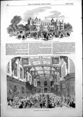 Antique Print Reception R Lady Charlotte Neville Audley End Braybrooke 1852