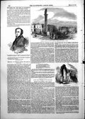 Antique Old Print Memorial Statue Richard Lander Truro Malmesbury Abbey 1852
