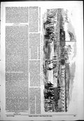 Old Antique Print Commencement Docks Swansea Ceremony Burrows Square 1852 19th