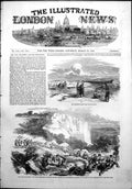Antique Old Print Governors House King Williams Town Highlanders Kaffirs 1852