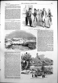 Old Antique Print Costumes French Senators Quebec Richmond Railway 1852 19th