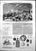 Antique Print Ritchie M'Calls Preserved Meat Establishment GAustralia 1852 19th