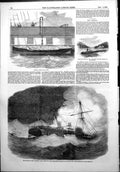 Old Print Landells Safety Boat Sling Burning Amazon West India Ship 1852 19th