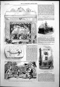 Old Print Marionette Theatre Strand Ancient Fossil Reptile Scotland 1852 19th