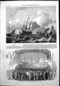 Antique Old Print Brisk Gale Sea Backhuysen Meeting Operative Engineers 1852