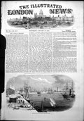 Old Antique Print New Dock Southampton Improved Large Sailing Ships 1852 19th