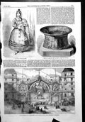 Old Triumphal Arch Hotel De Ville Imperial Infant Font St Louis 1856 Victorian