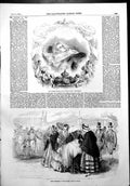 Old Print Imperial Prince Son Emperor French Cradle Appearance Public1856 19th