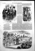Antique Print Lord Mayor Peace Mansion House Salisbury Yeovil Railway 1856 19th