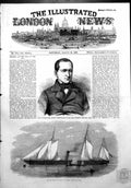 Antique Print Despatch Gun Boat Wanderer Baron Von Manteuffed Prussia 1856 19th